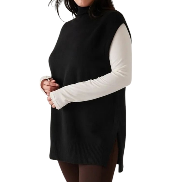 ATHLETA Alpine Tabard Cashmere Blend Sleeveless Sweater - Picture 1 of 15
